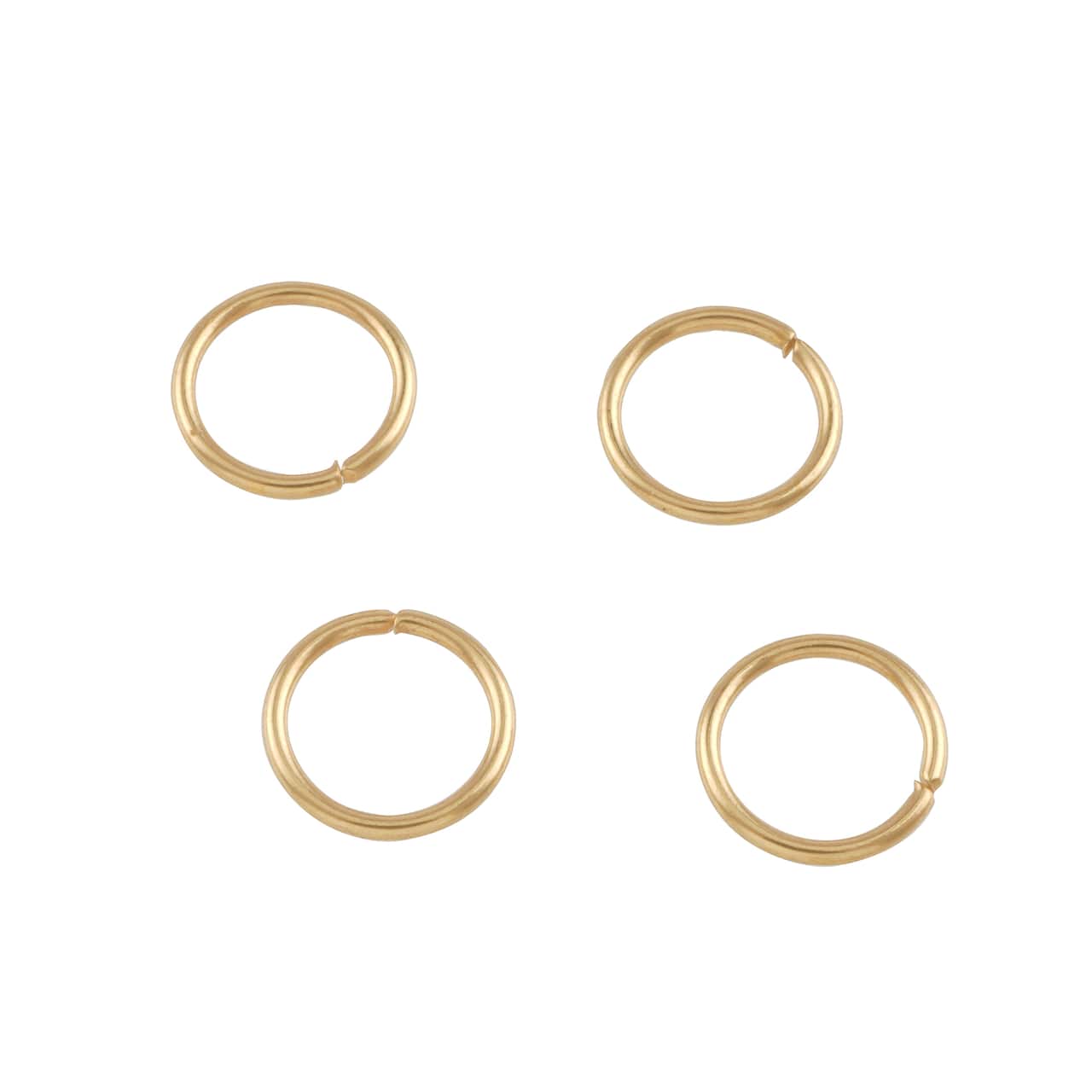 12 Packs: 60 ct. (720 total) 10mm Gold Jump Rings by Bead Landing™
